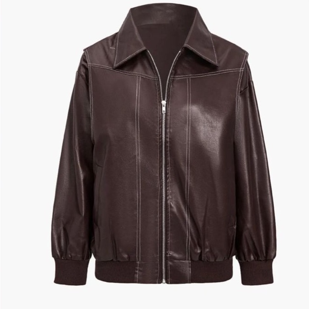 NWT Faux Leather Jacket